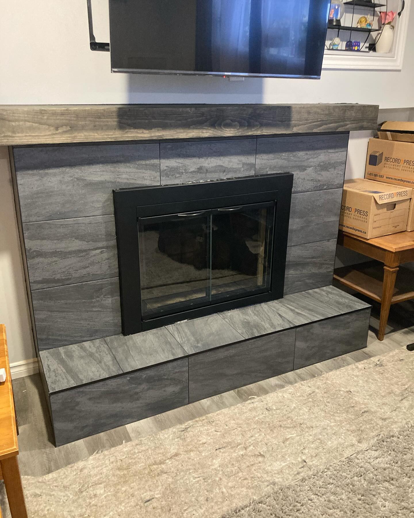 Fireplace installation